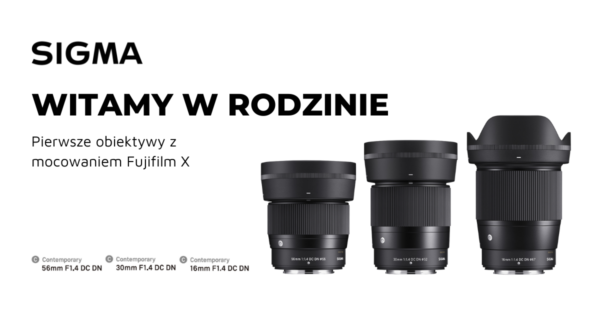 SIGMA z mocowaniem Fujifilm X Mount