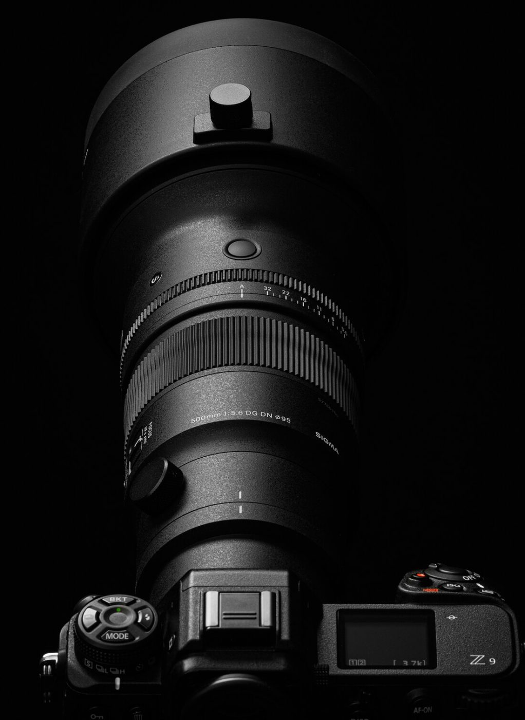 Przekrój optyczny 500mm F5.6 DG DN OS | Sports autofocus