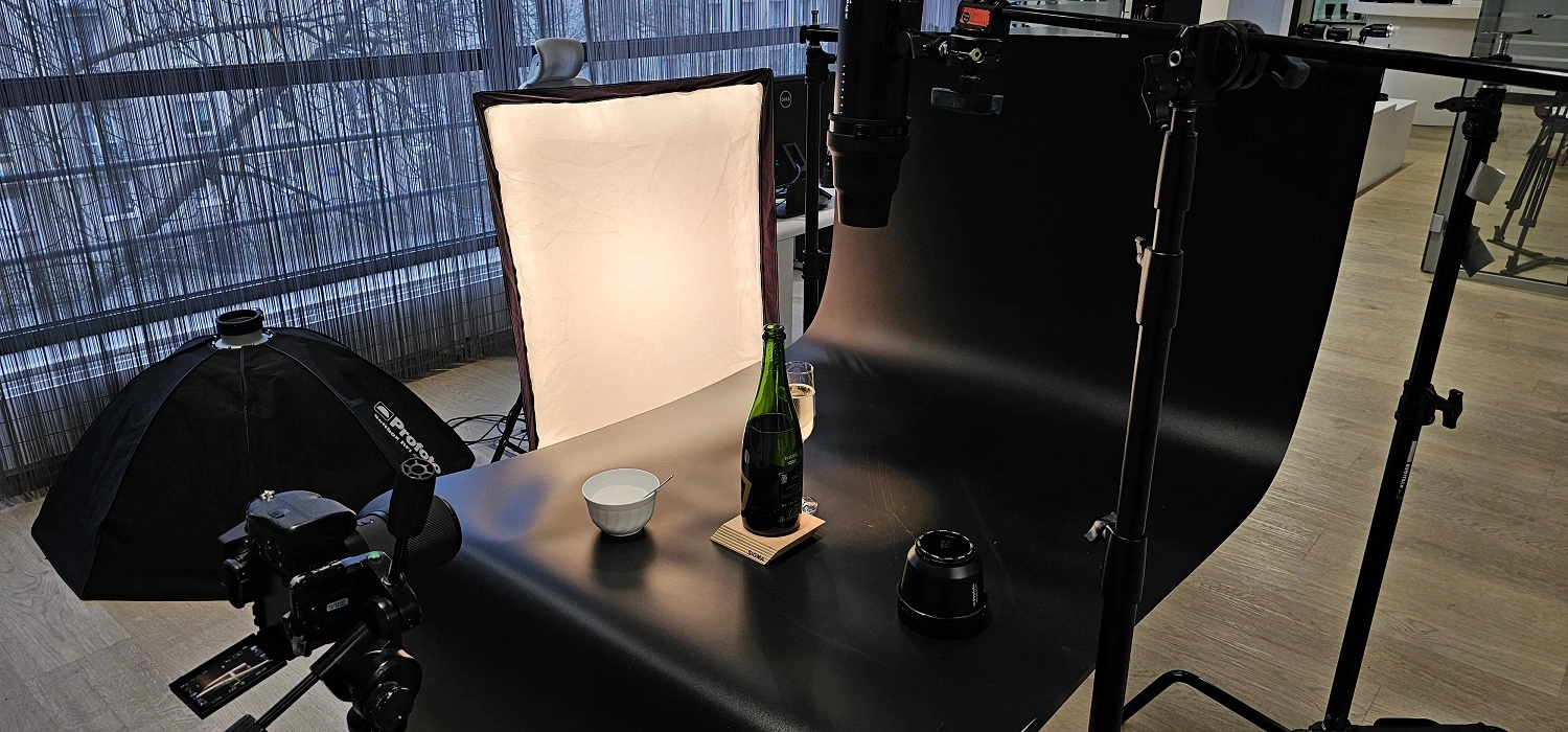 zdjęcie szampana w fotografii produktowej