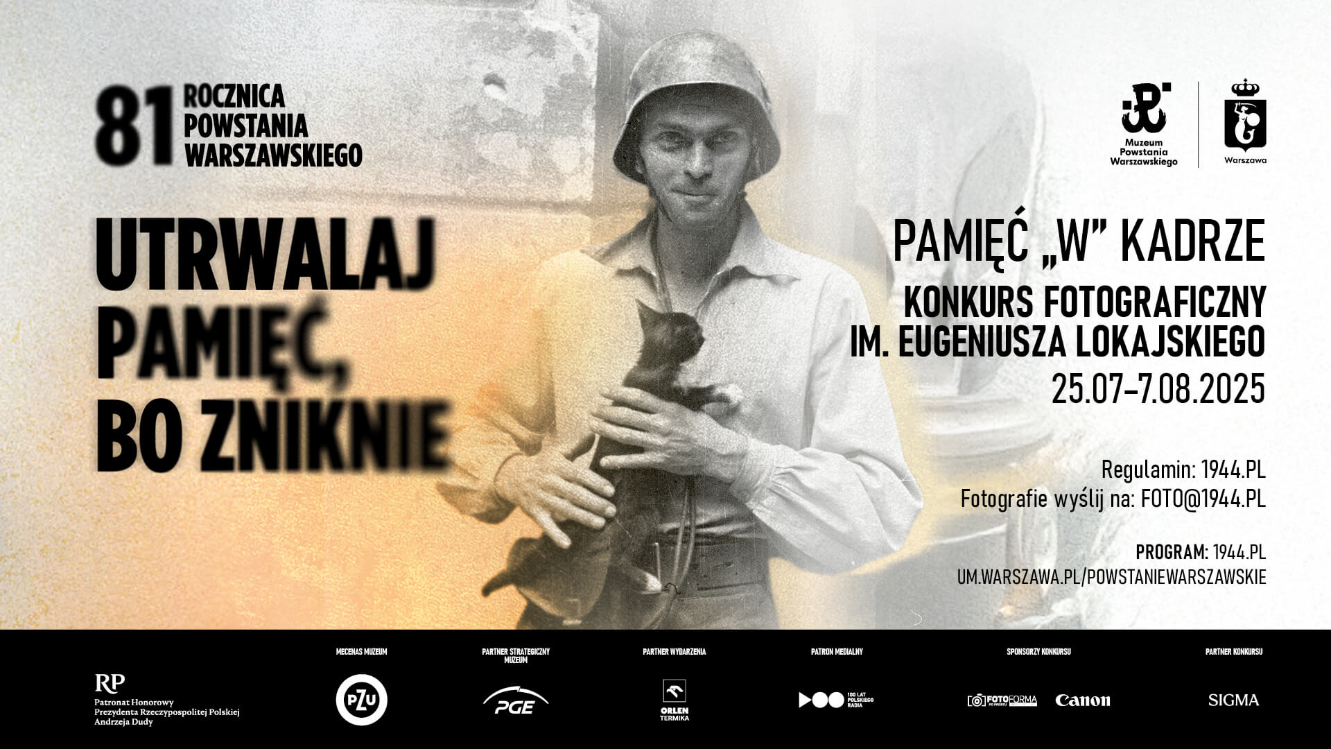 „Pamięć «W» kadrze”. Konkurs fotograficzny im. Eugeniusza Lokajskiego – 7. Edycja