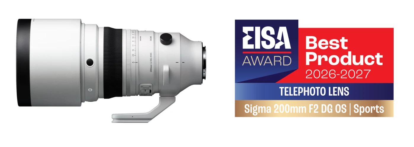 Sigma 200mm F2 DG OS | Sports Nagroda w kategorii: EISA Telephoto Lens 2026–2027